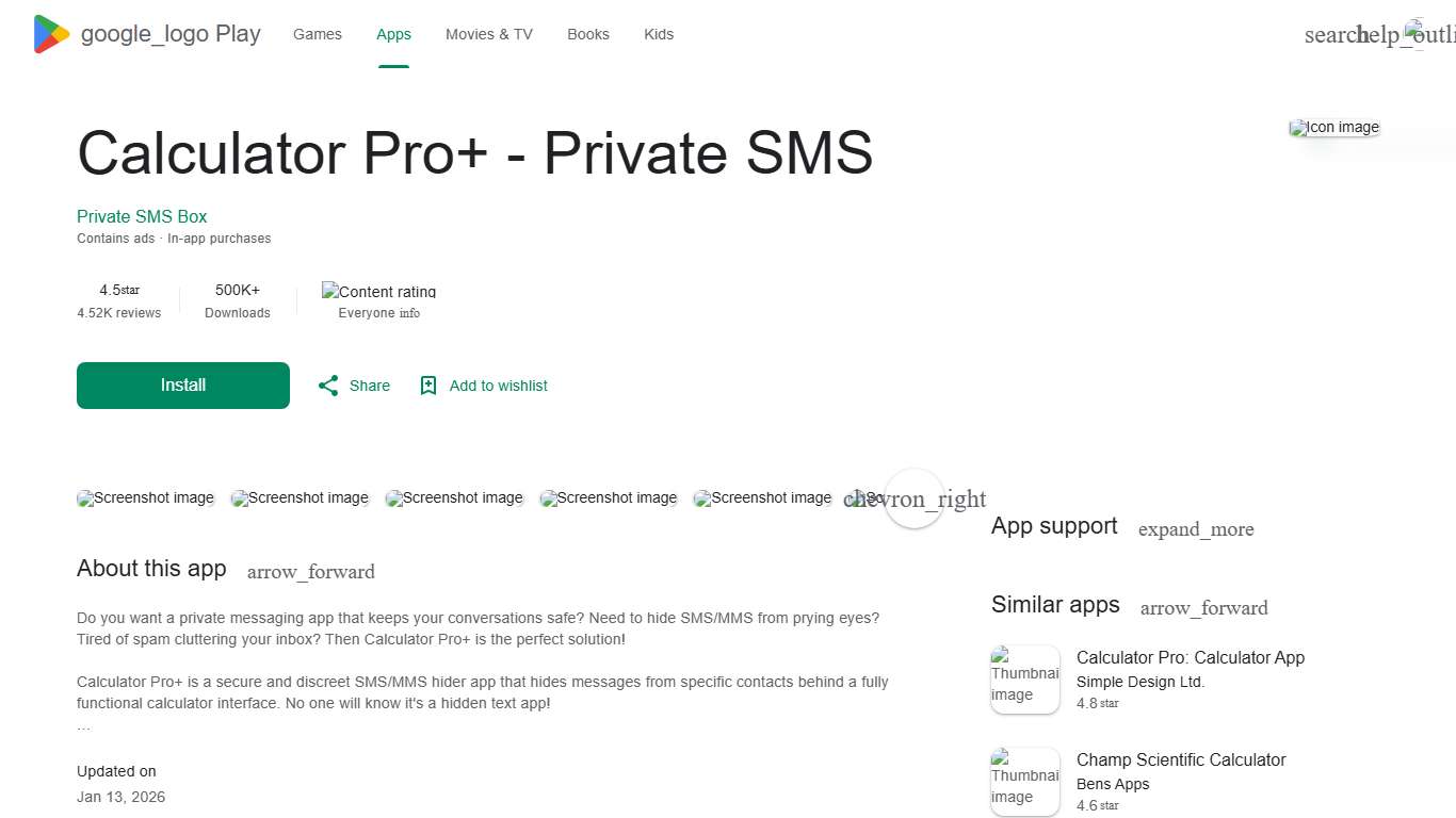 Calculator Pro+ - Private SMS - Apps on Google Play